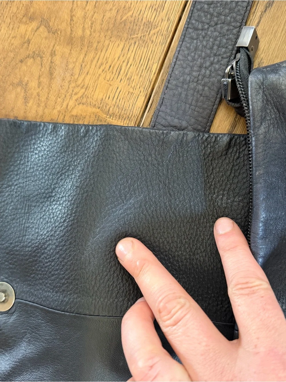 Soft Black Spanish Leather Crossbody Bag Minimalist Practical Fall Perfect